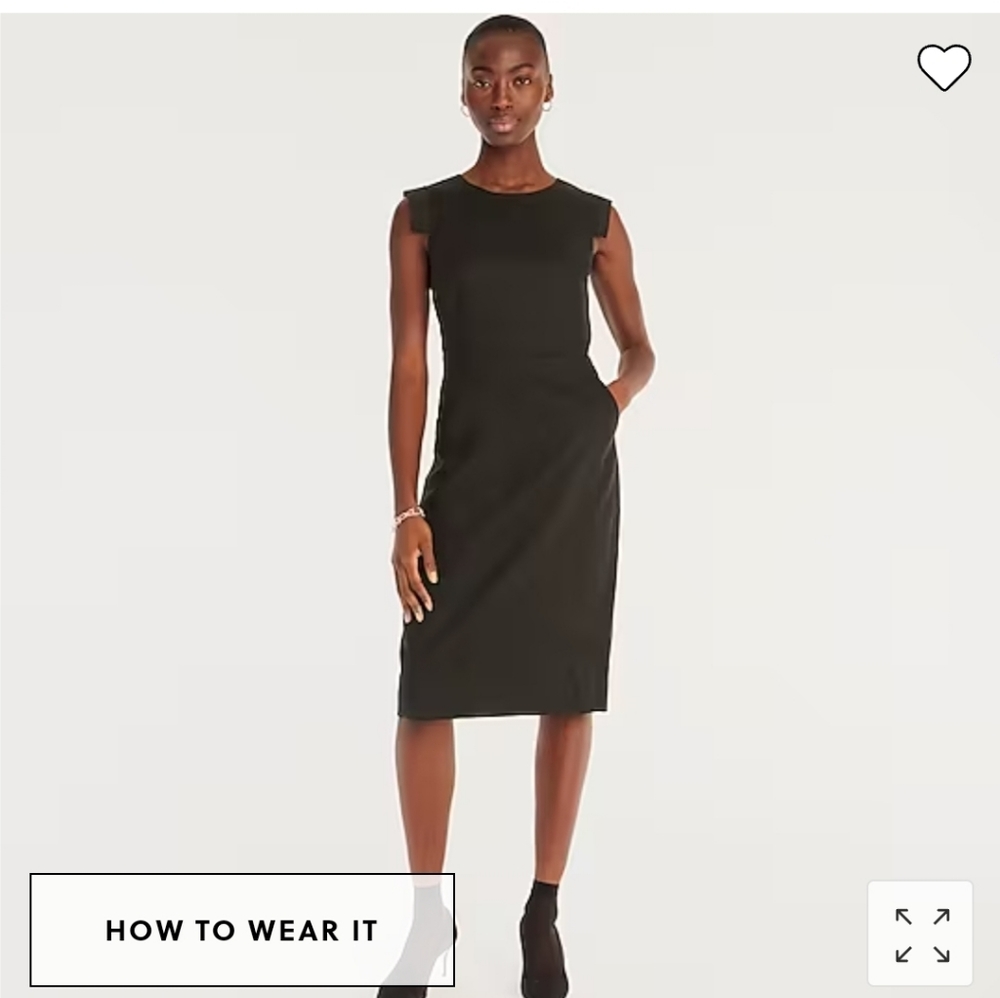 J.Crew Resume Dress, Navy Linen, Sz 4